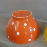 2 large polka dot bowls