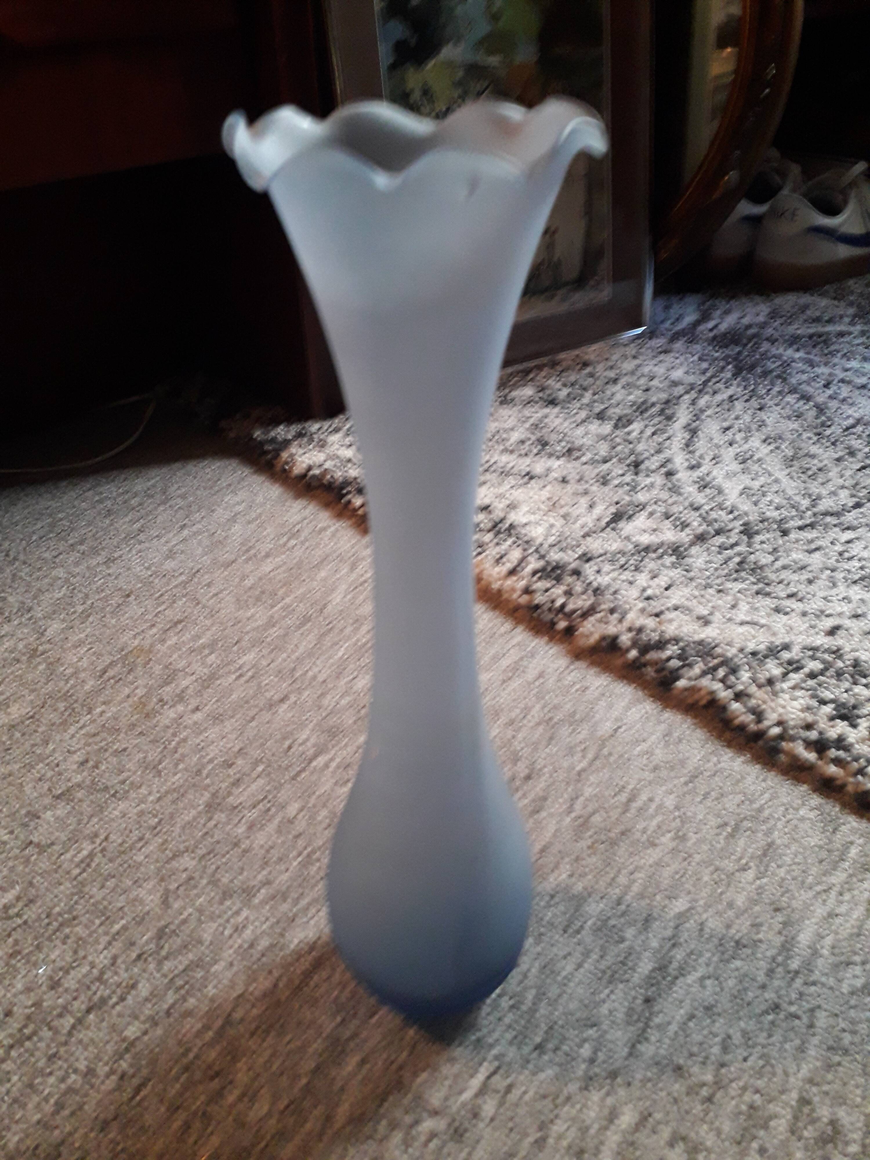 Vintage glass soliflore vase