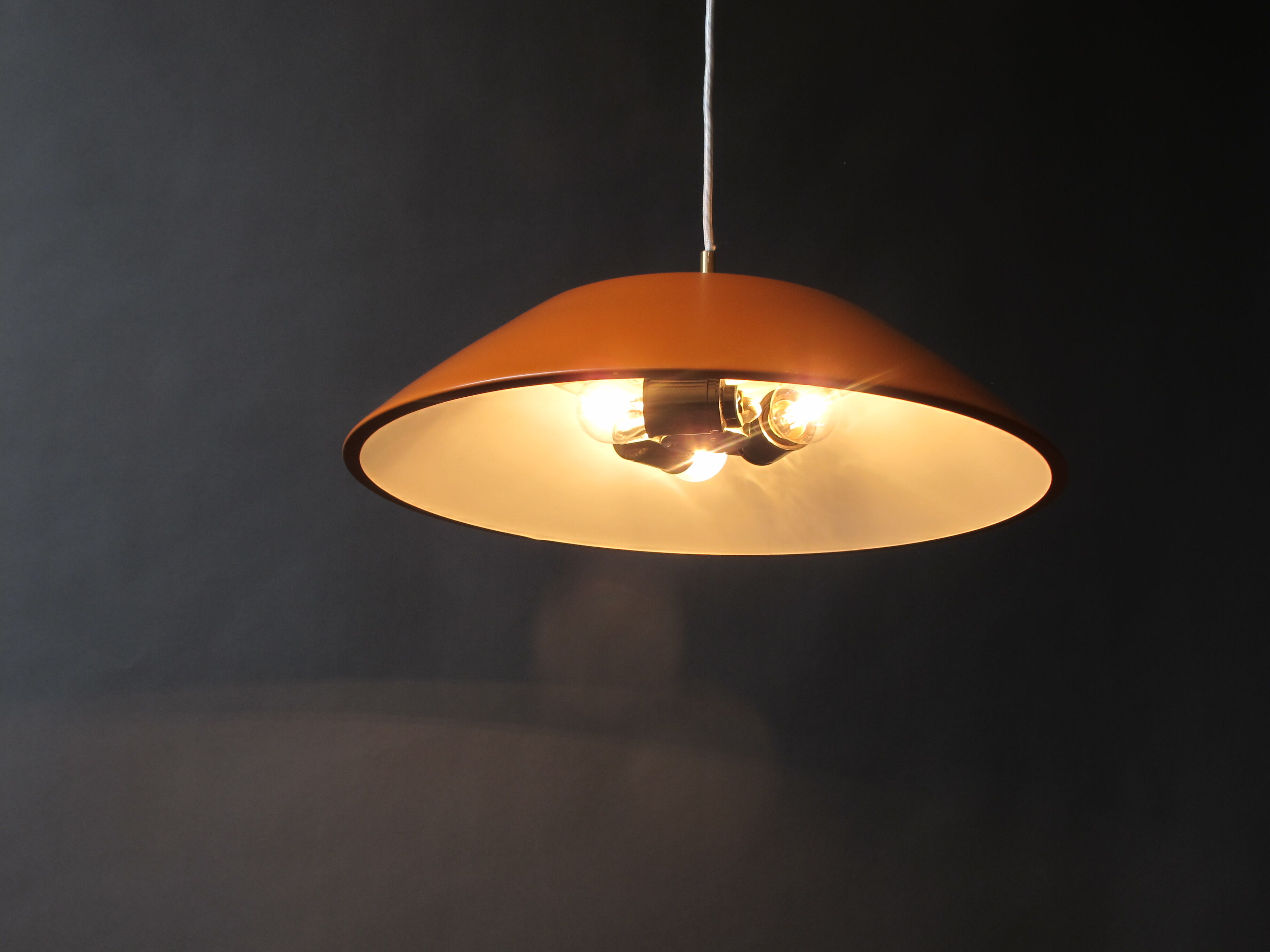 Orange pendant by Sven Middelboe for Nordisk Solar