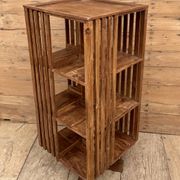 rotating library in Burmese teak