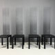 Vintage high back dining chairs, 1980s