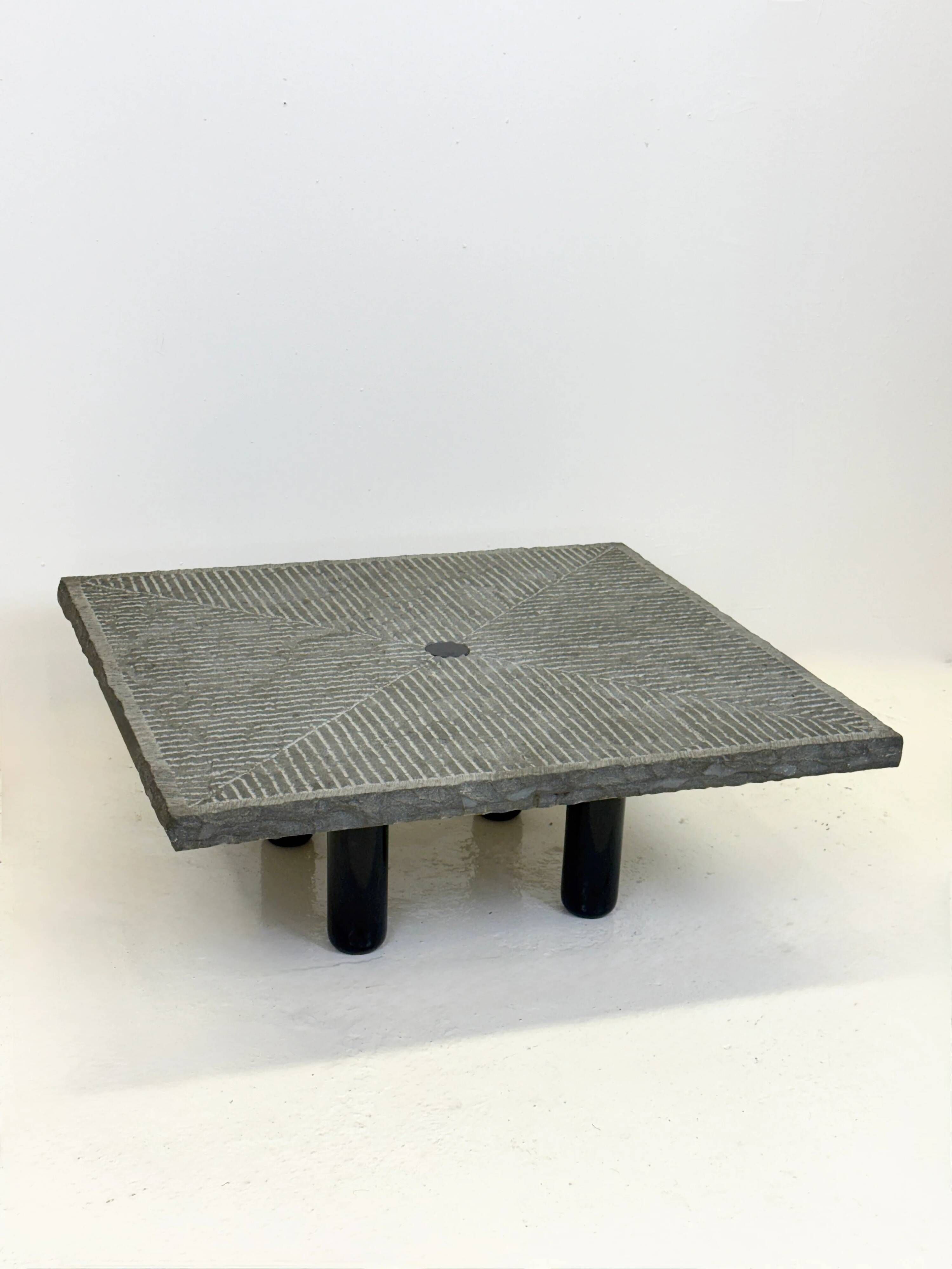 Coffee table "Granit" by Giulio Lazzotti for Mageia, Italy, 1981