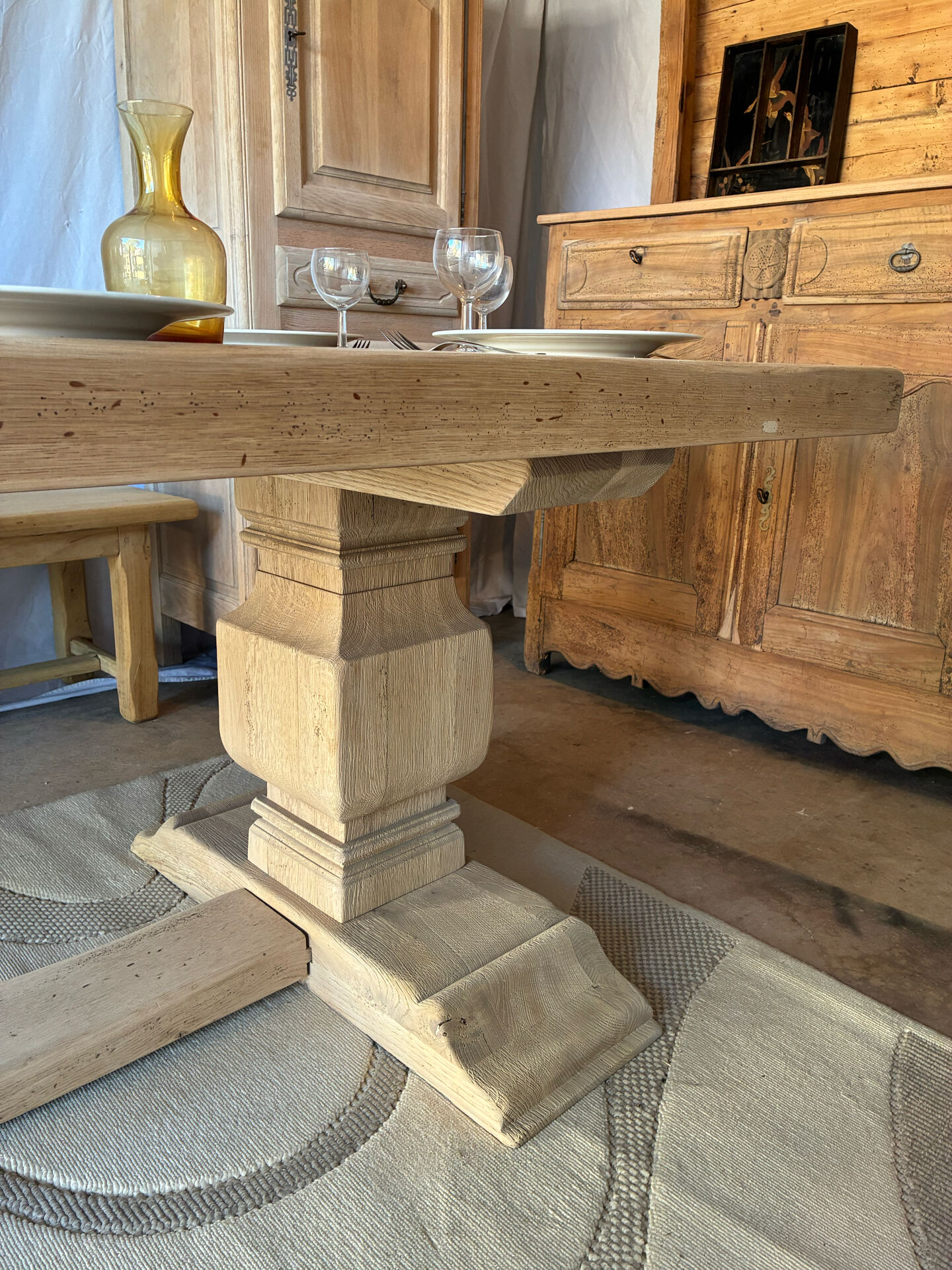Monastery table in solid oak