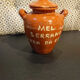 Sugar bowl and portuguese terracotta honey pot