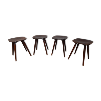 Set 4 stool scandinavian 60