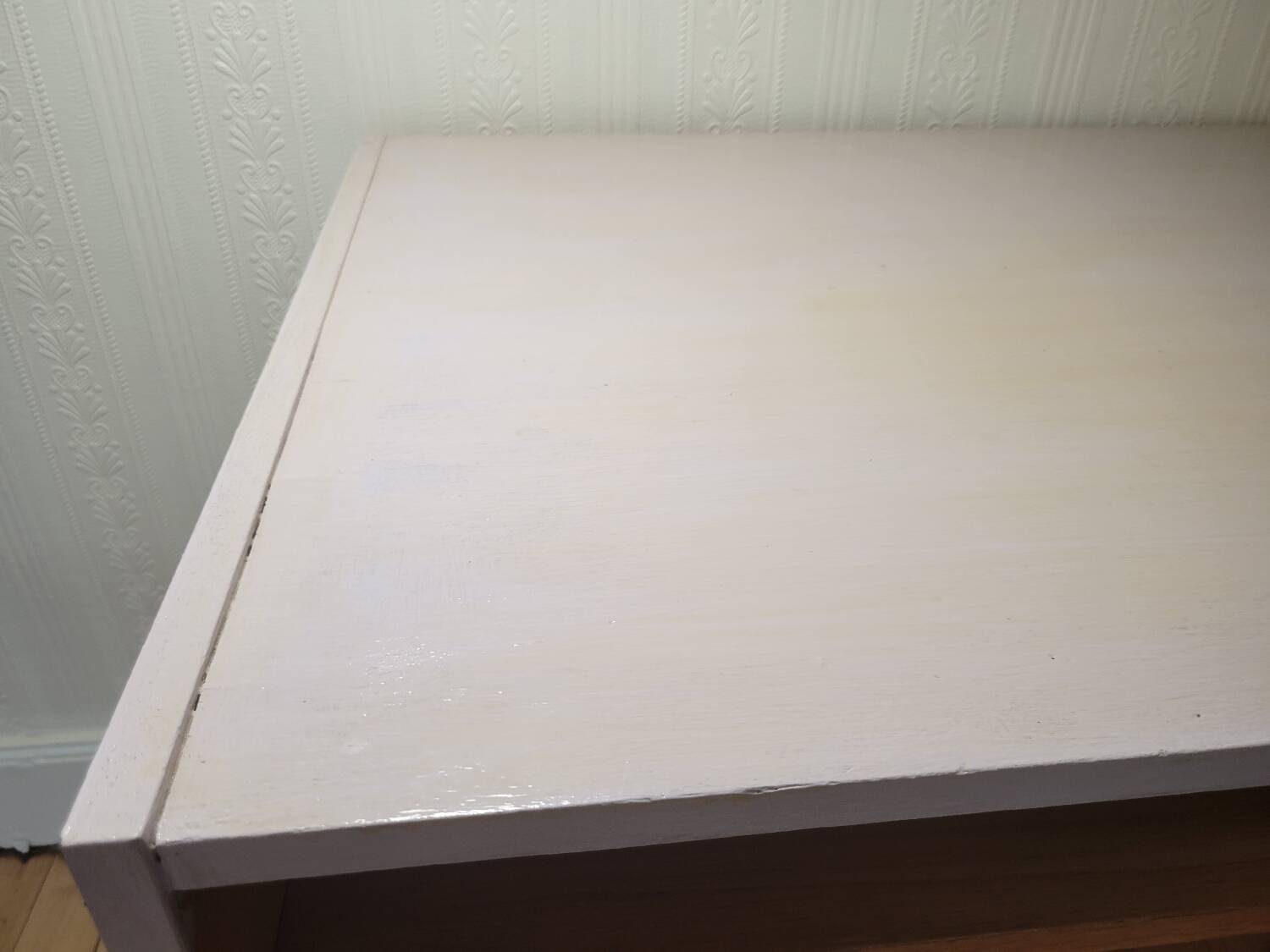 Desk with compass legs circa 1970