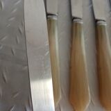 6 cheese knives, vintage