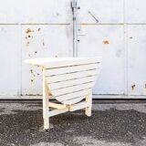 Reguitti folding garden table in wood with chairs, 1970s, set of 5