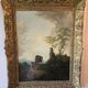 19th Century Italian School: oil on canvas painting "The Diligence"