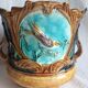 Pair of antique cache-pots in majolica – Art Nouveau 19th century