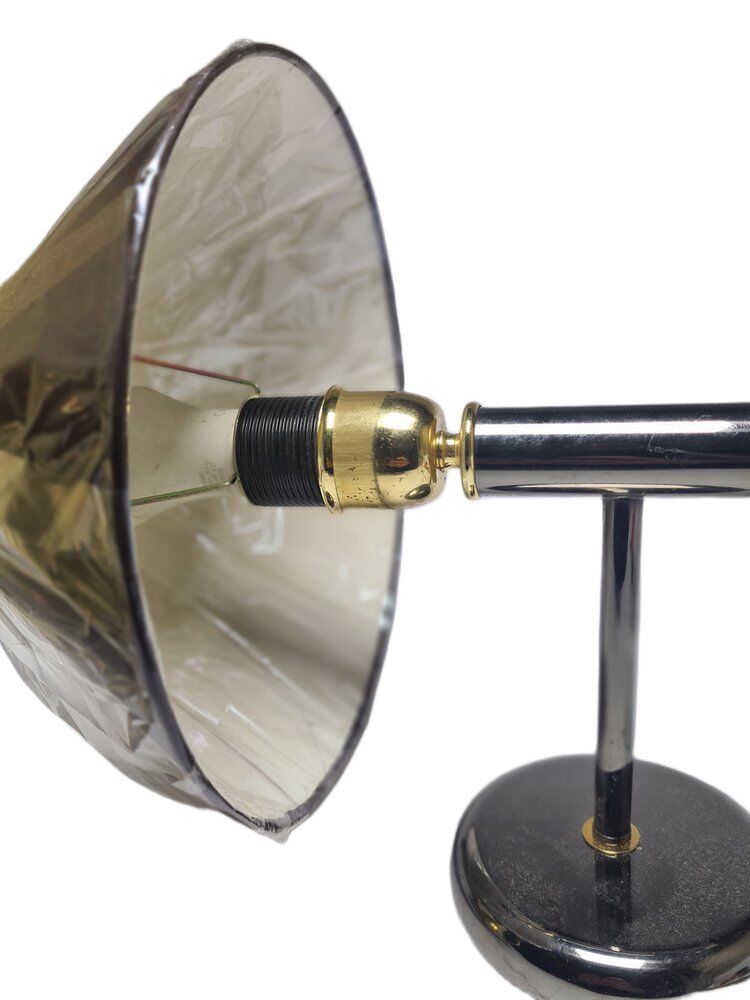 Art Deco brass wall lamp, Poland, 1980s