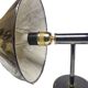 Art Deco brass wall lamp, Poland, 1980s