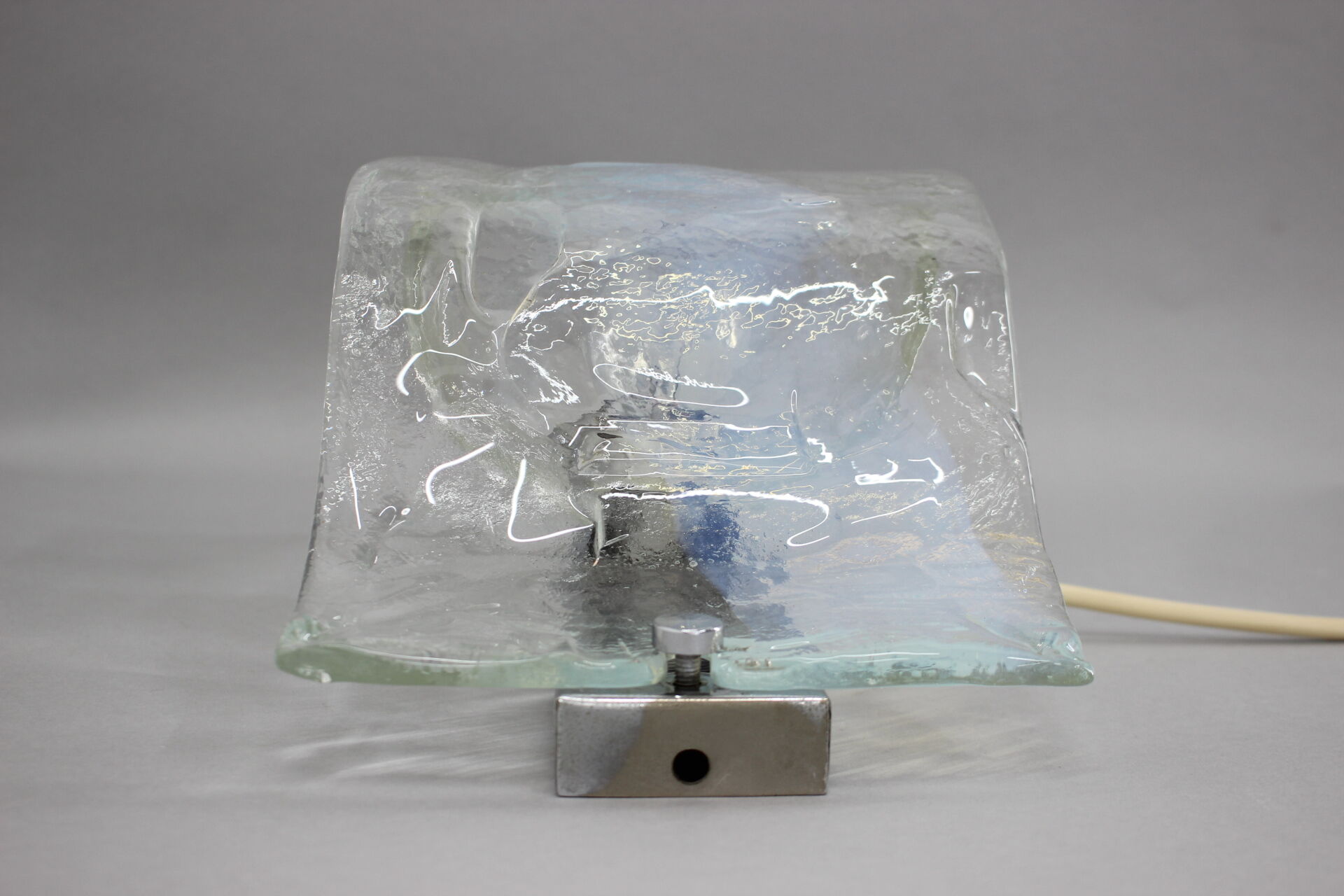 1970s Murano Glass Wall Lamp, Italy