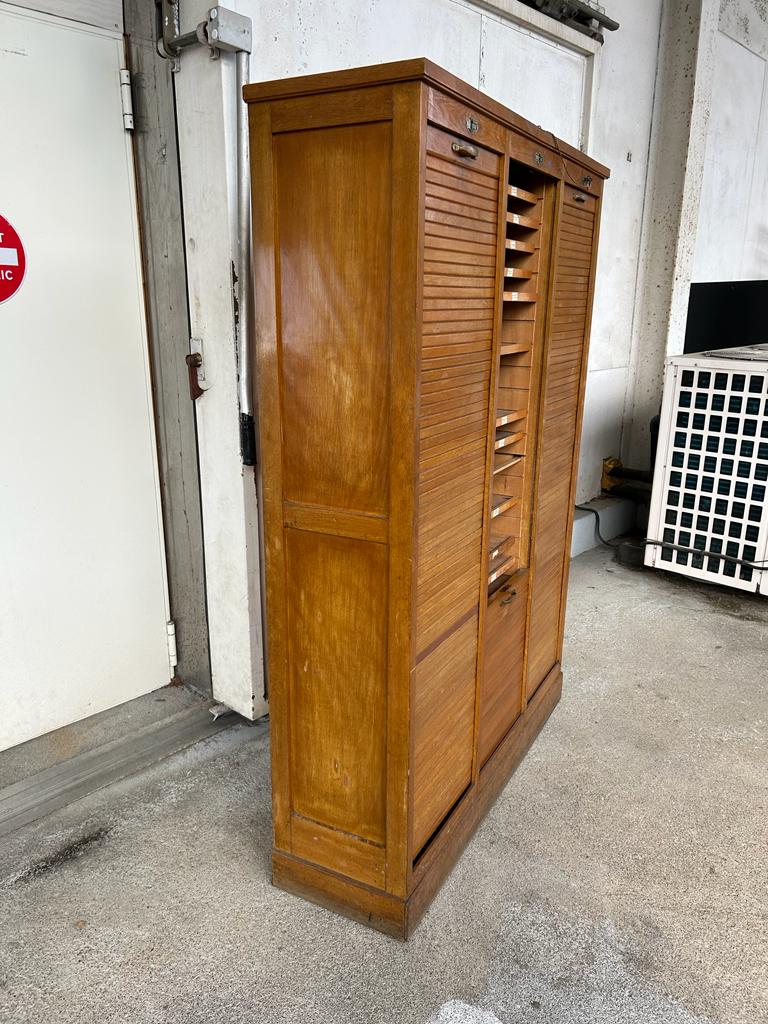 Triple oak curtain binder early xxth curtain Scholz Star Paris