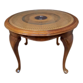 Table basse plateau canné