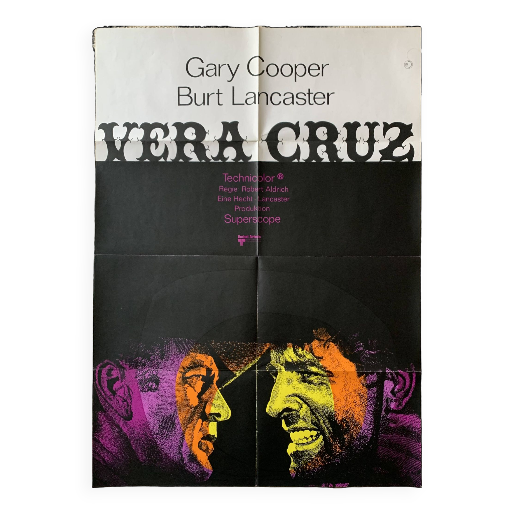 Vera Cruz - original German poster - 1970s