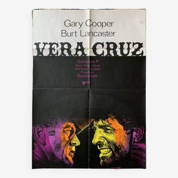 Vera Cruz - affiche originale allemande - années 1970