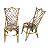 Duo rattan chairs
