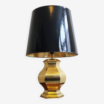 Vintage 1970 lamp in gold metal