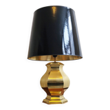 Vintage 1970 lamp in gold metal