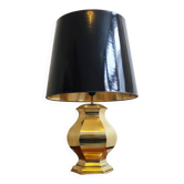 Vintage 1970 lamp in gold metal
