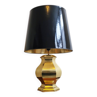 Vintage 1970 lamp in gold metal