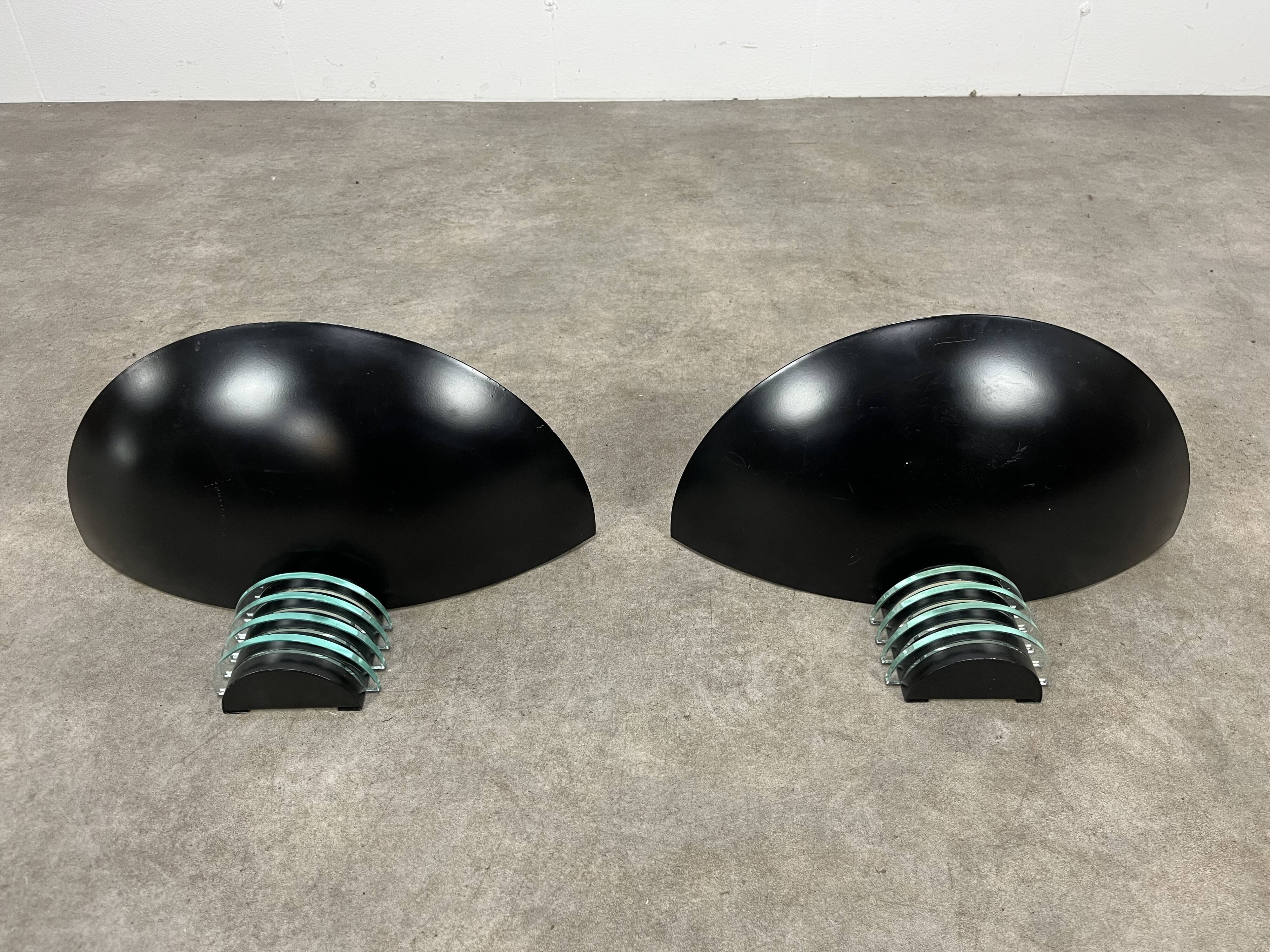 Paire d'appliques postmodernes SCE, années 80
