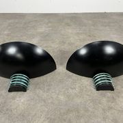 Pair of SCE postmodern wall lights, 1980s