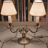Old brass girandole lamp 2 lights