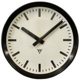 Industrial bakelite factory wall clock from pragotron, 1960s