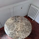 Tulip Table – Eero Saarinen style – dark brown Emperador marble top