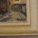 Painting on cardboard alley in Paris or Rouen