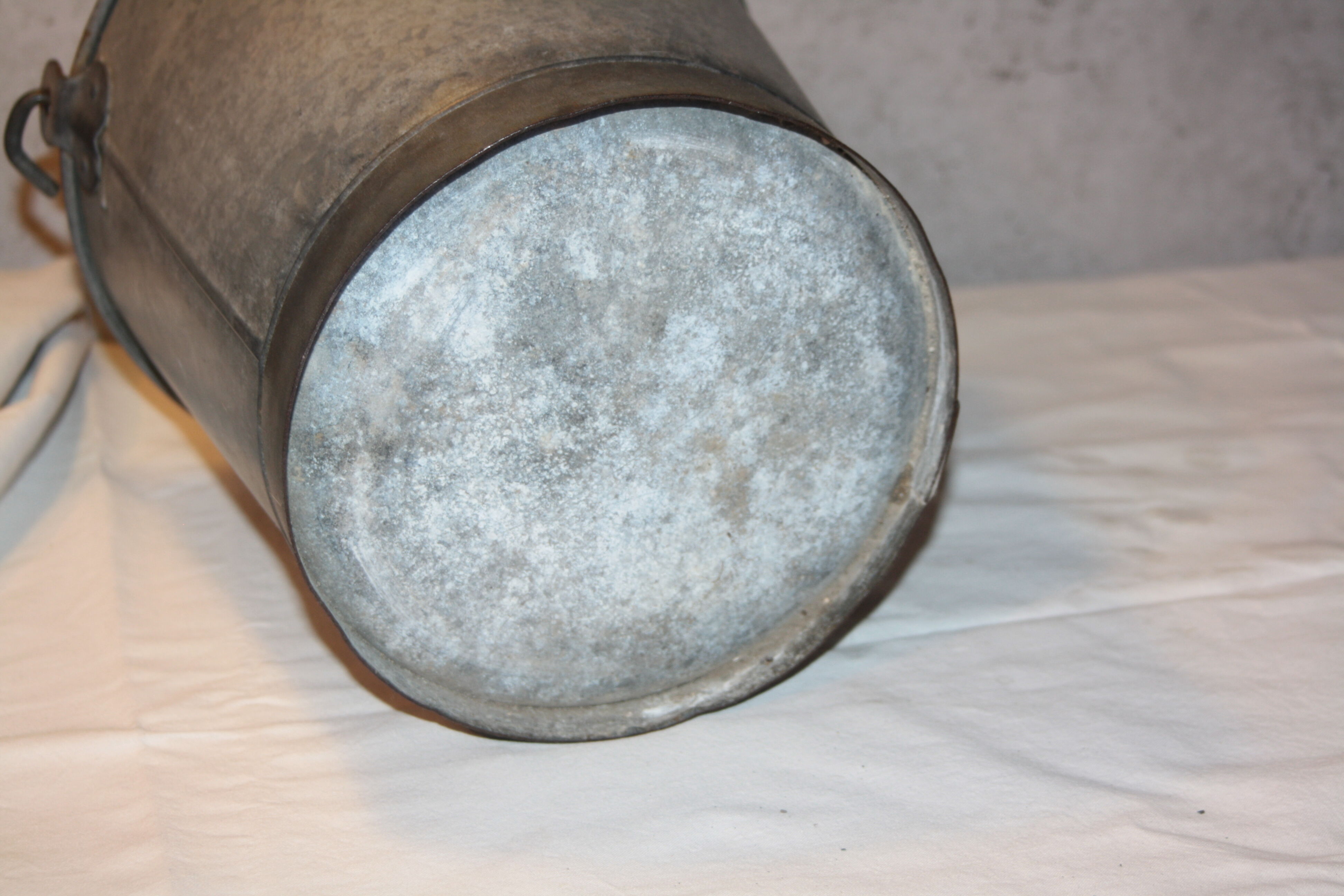 Old zinc bucket