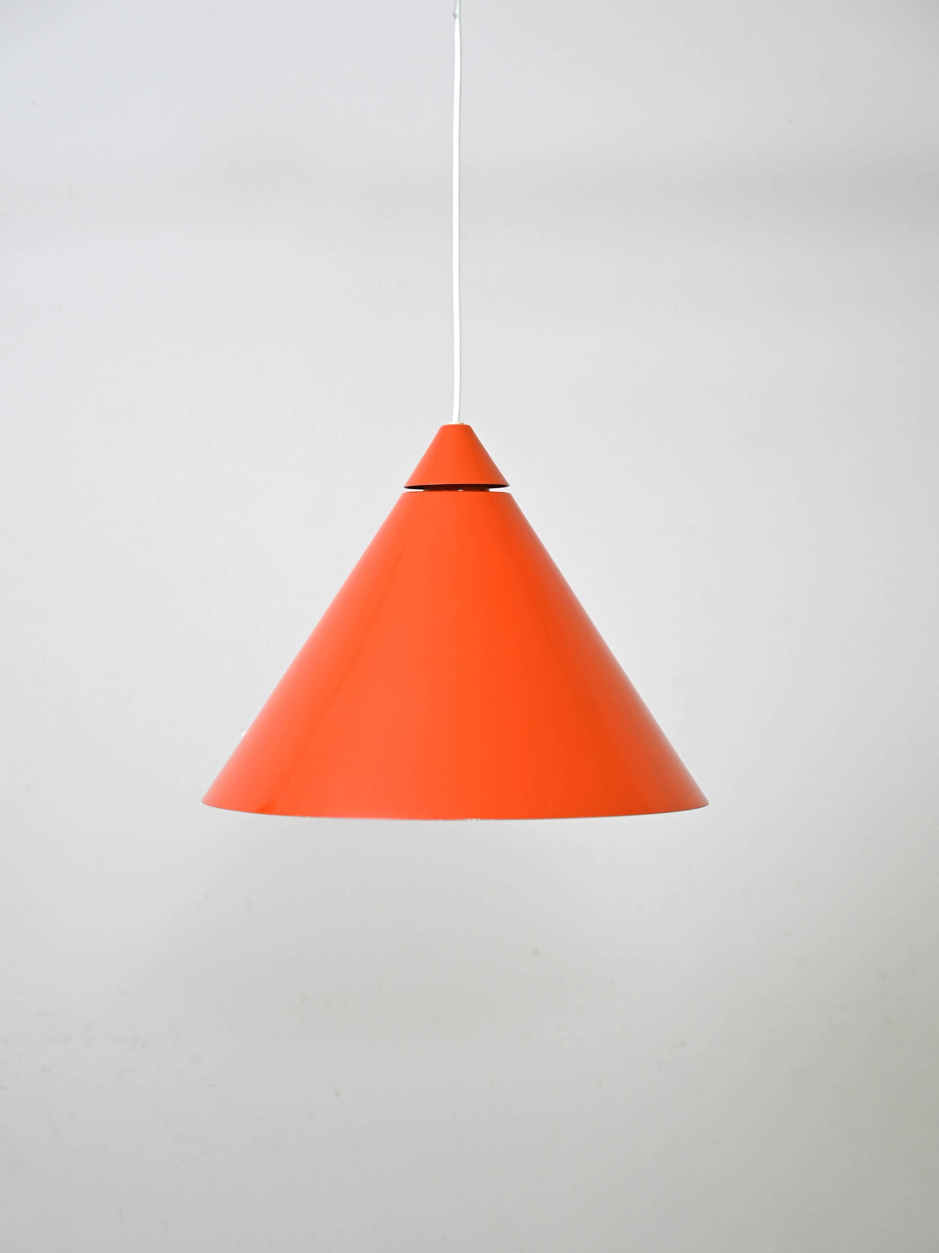 Scandinavian orange pendant lamp