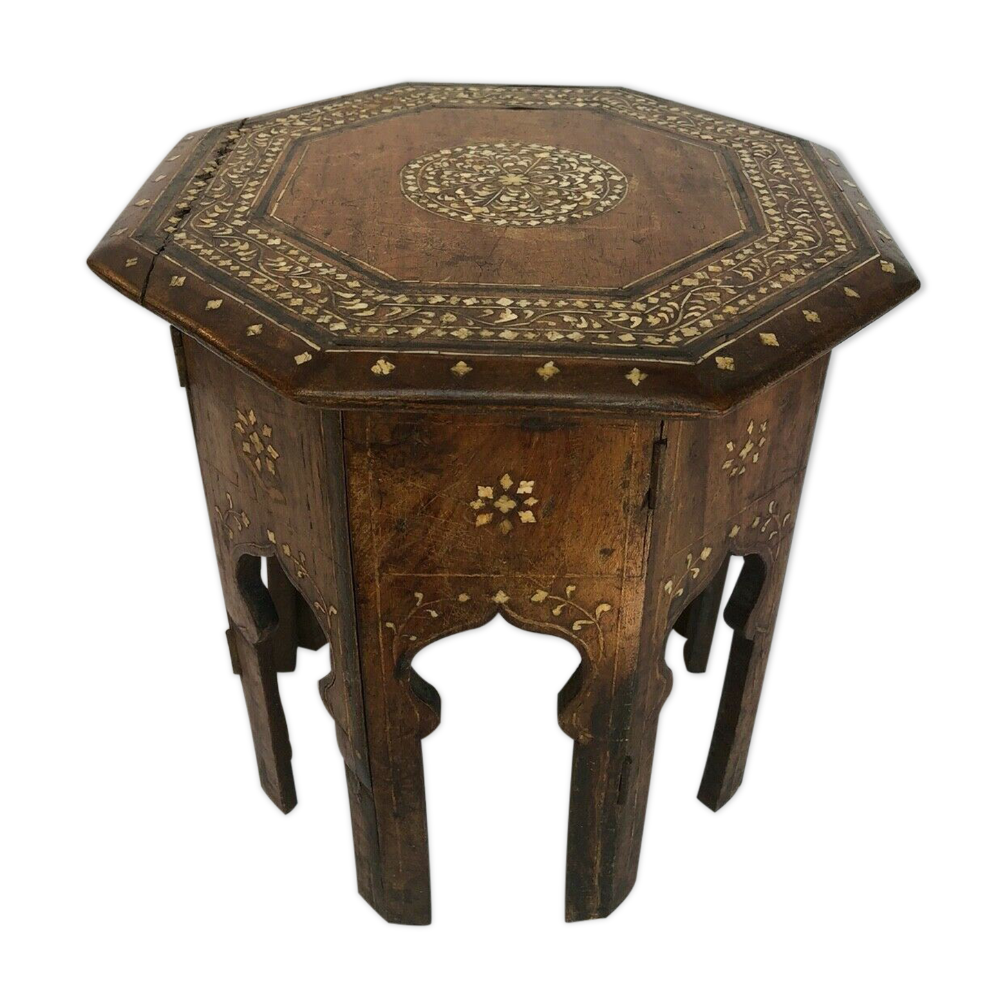 Table a the syrian travel middle east marquetry inlay 19th