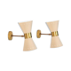 Pair of sconces de diabolo Italian