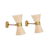 Pair of sconces de diabolo Italian
