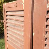 Pair of old wooden shutters