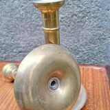 Pair of brass candlesticks