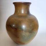 Puisaye stoneware vase signed Roger Jacques