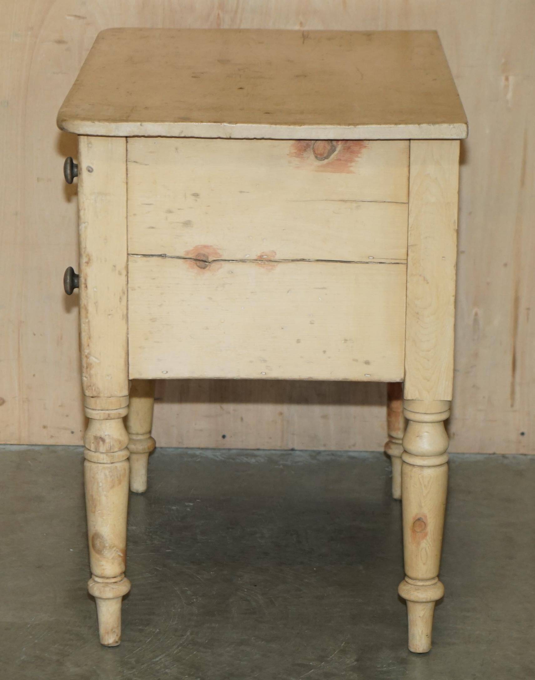 Georgian Governess Drawers Circa 1800 Pine Sideboard