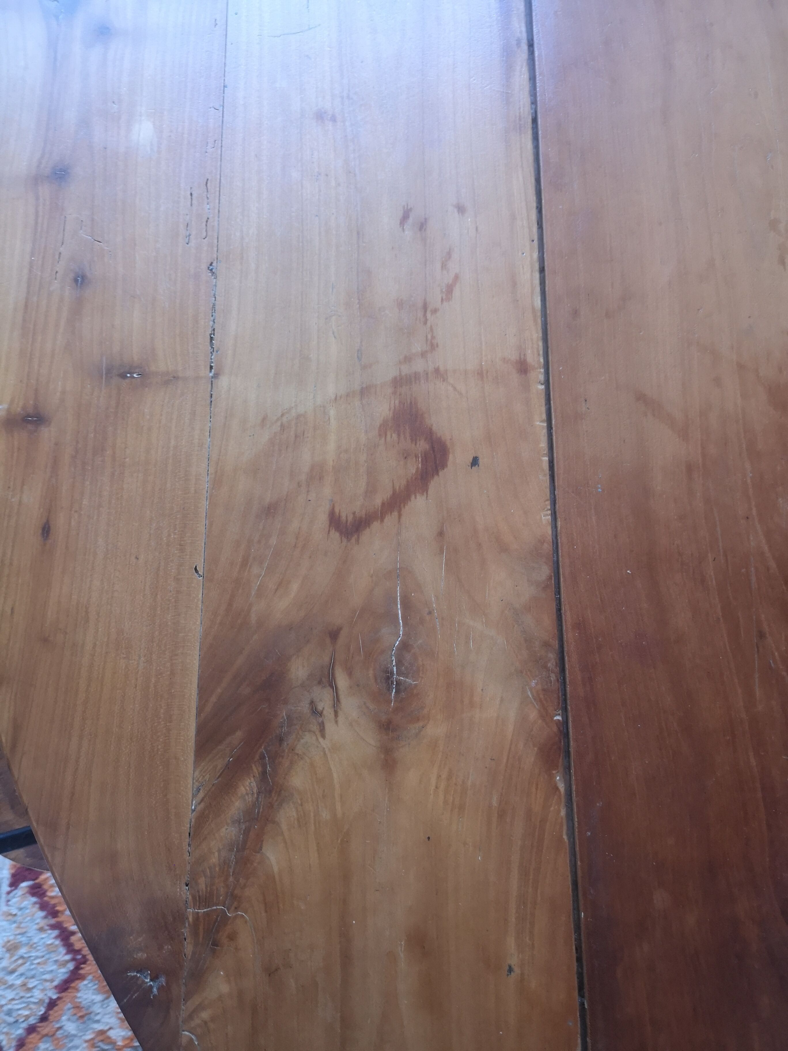 Table de ferme ronde D 130 cm