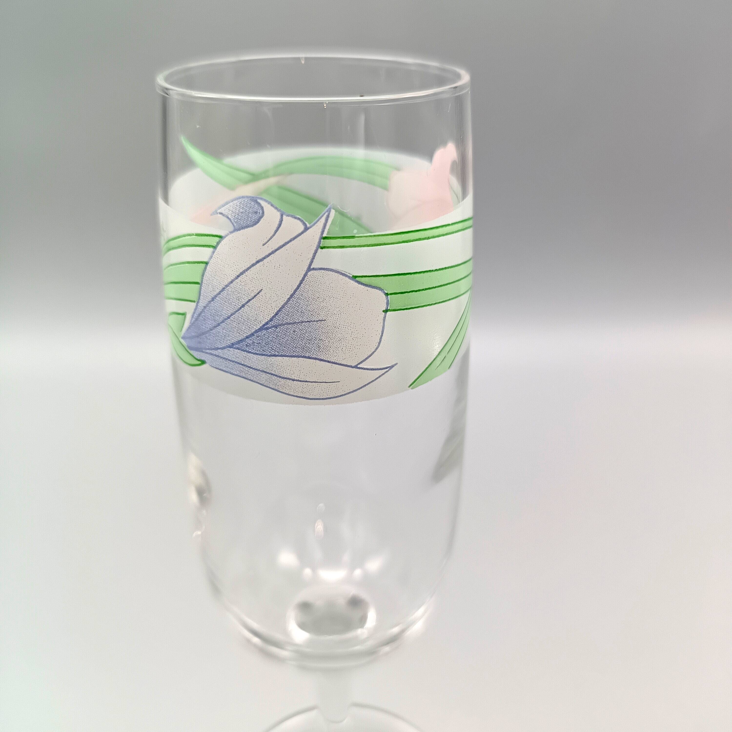 11 luminarc champagne flutes with vintage palluy motif