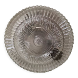 Vintage globe molded glass wall lamp