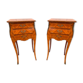 Paire de chevets en bois de rose