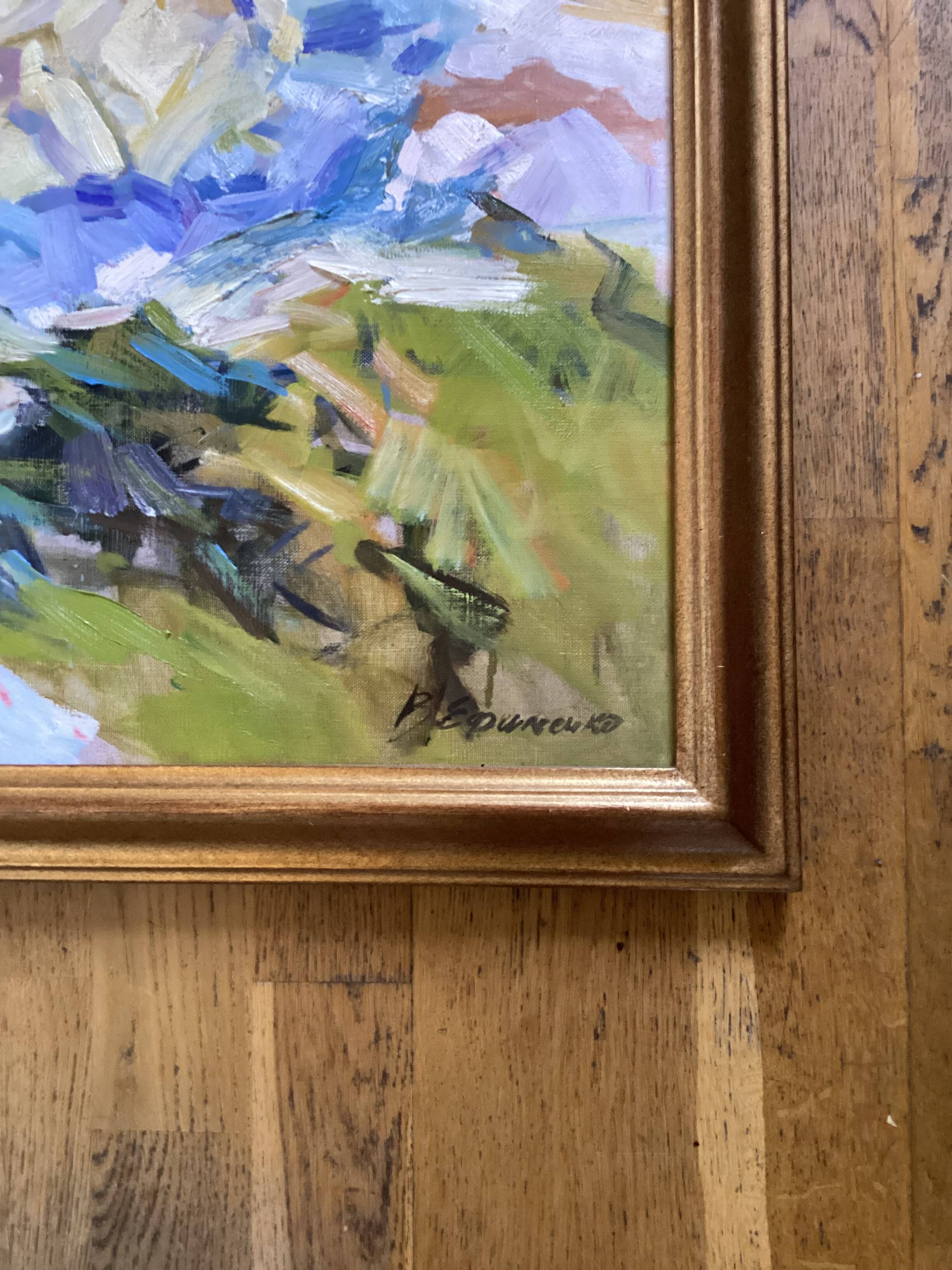 Oil painting on canvas signed, dimensions: height - 69 cm, width - 82 cm.