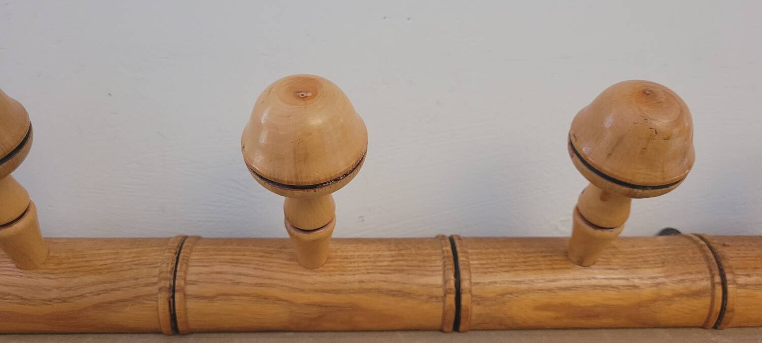 Wooden coat rack