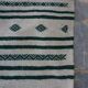 Kilim white and green handmade woollen carpet