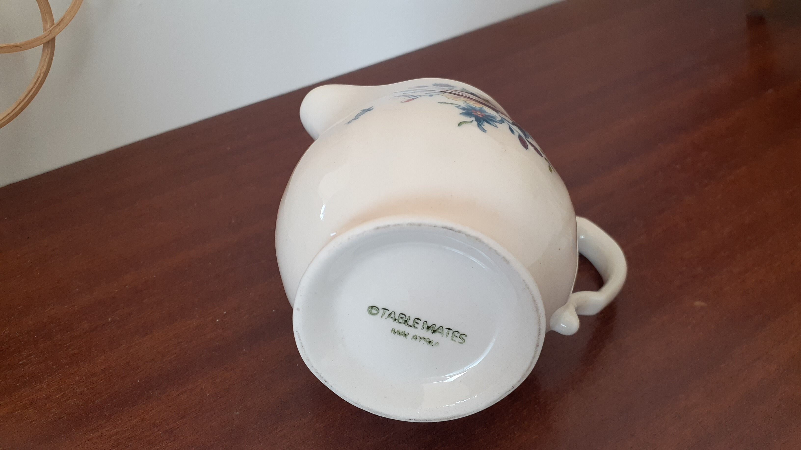 Flowery milk jug