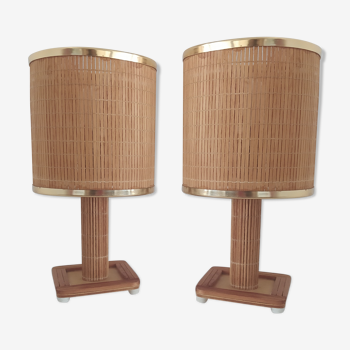 Pair of bedside lamps